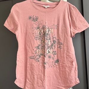 Maurices Pink Floral Graphic Tee